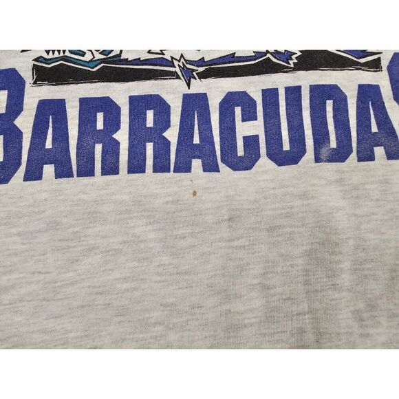 Vintage 80s 90 Jerzees TUALATIN Hills BARRACUDAS Sweatshirt Size Large USA - Picture 7 of 16
